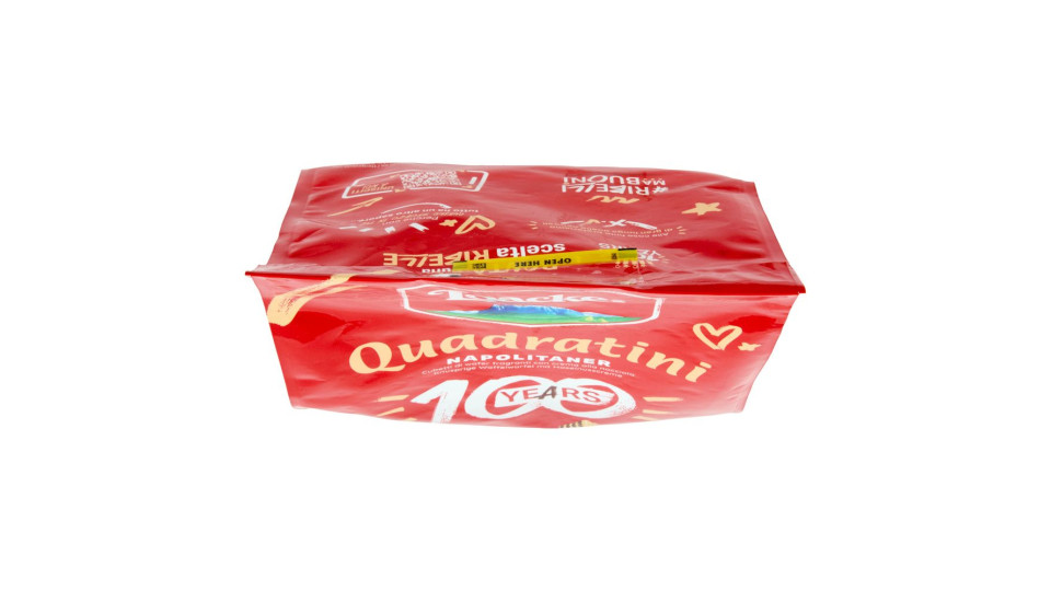 Loacker Quadratini Napolitaner Wafer Con Crema Alle Nocciole 100% Italiane Wafers 250 G