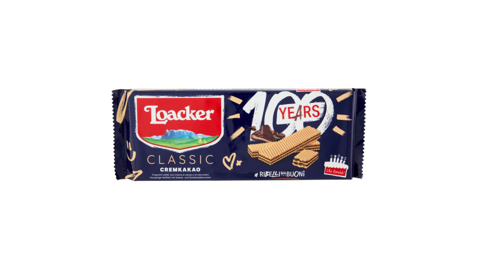 Loacker Classic Cremkakao Wafer Con Crema Al Cioccolato E Cacao Nobile Dell'ecuador Wafers 175g