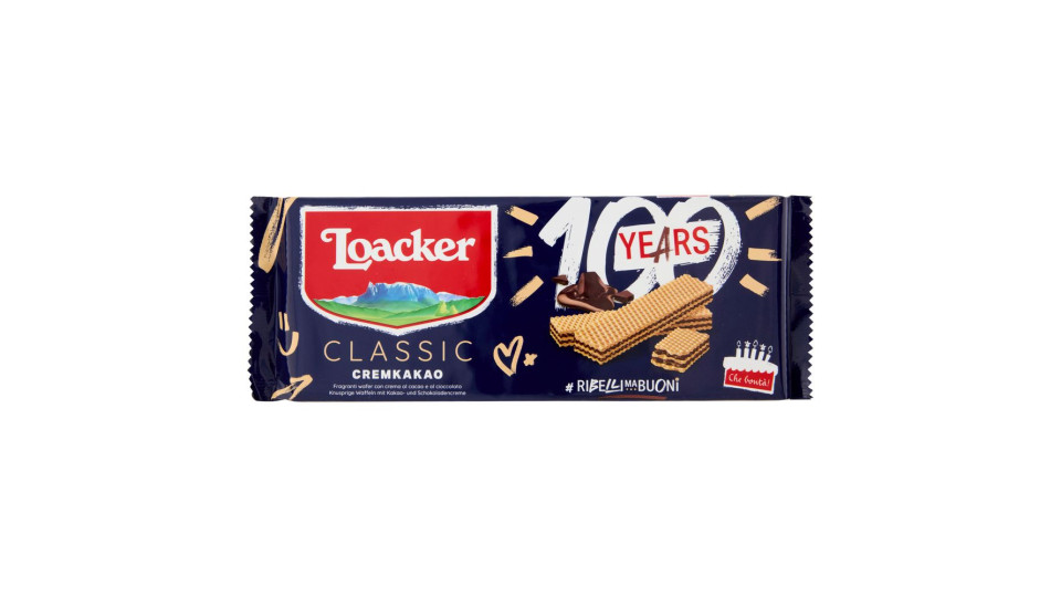 Loacker Classic Cremkakao Wafer Con Crema Al Cioccolato E Cacao Nobile Dell'ecuador Wafers 175g