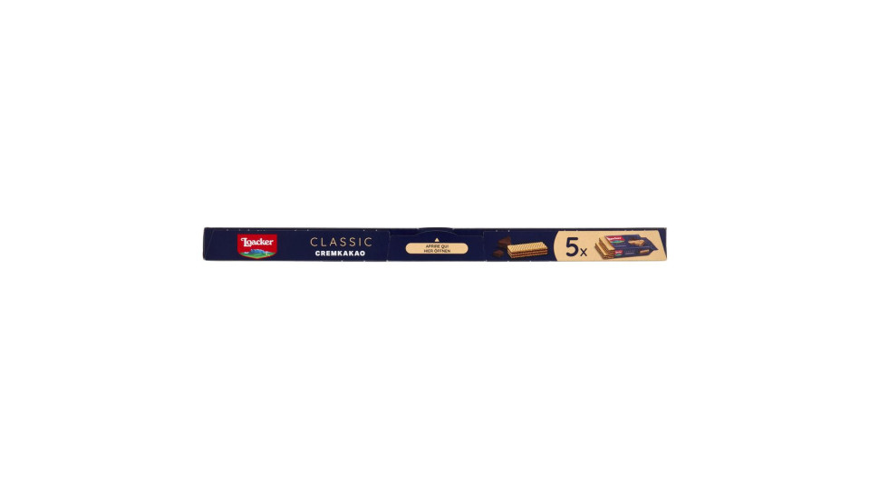 Loacker Classic Cremkakao Wafer Con Crema Al Cioccolato E Cacao Nobile Dell'ecuador Wafers 45gx5