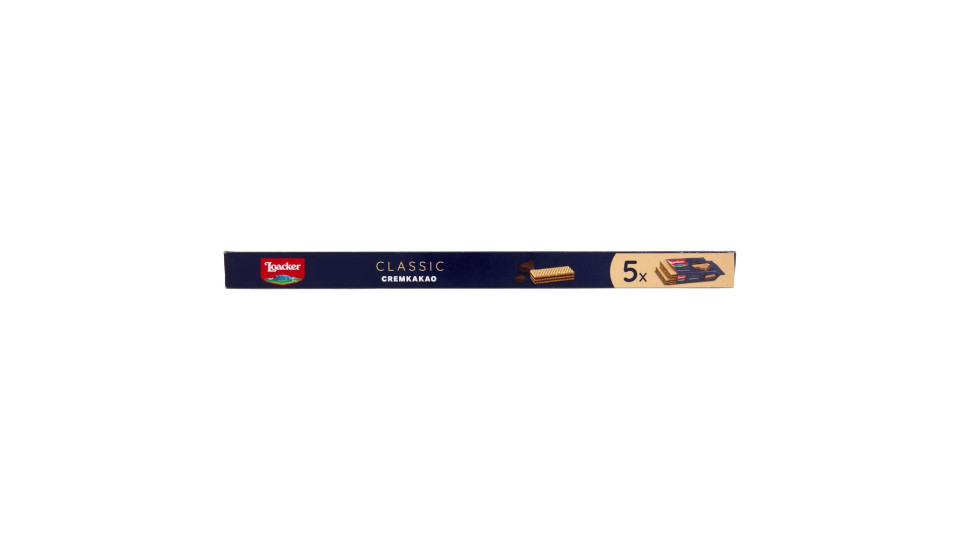 Loacker Classic Cremkakao Wafer Con Crema Al Cioccolato E Cacao Nobile Dell'ecuador Wafers 45gx5