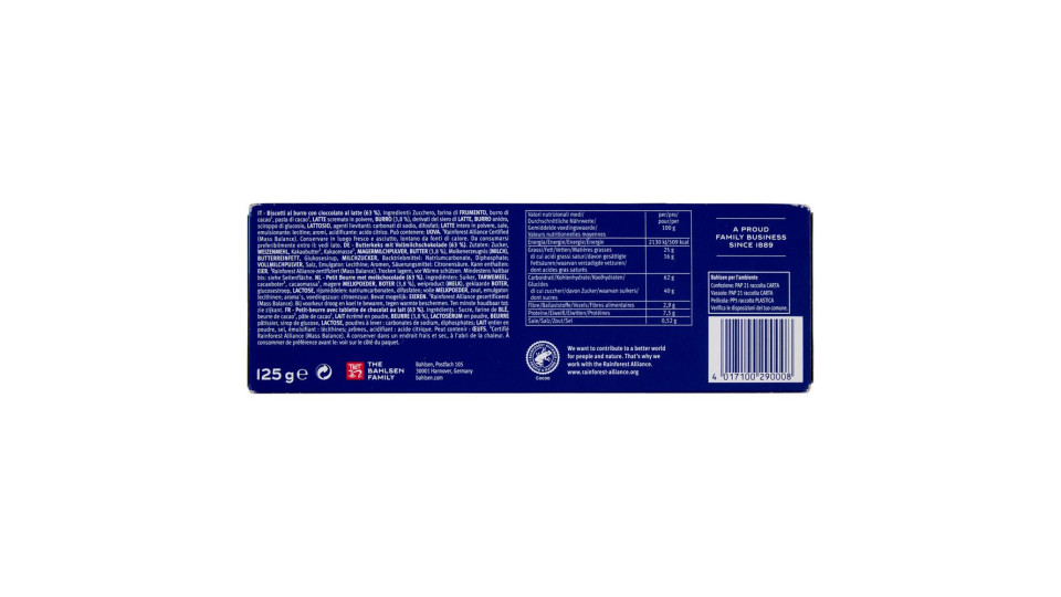 Bahlsen Choco Leibniz Milk 125 G