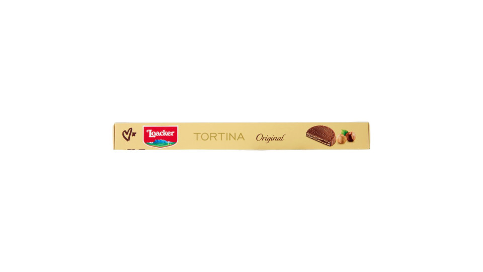 Loacker Tortina Original Wafer Ricoperto Di Cioccolato Al Latte Con Crema Di Nocciole Italiane 21gx6