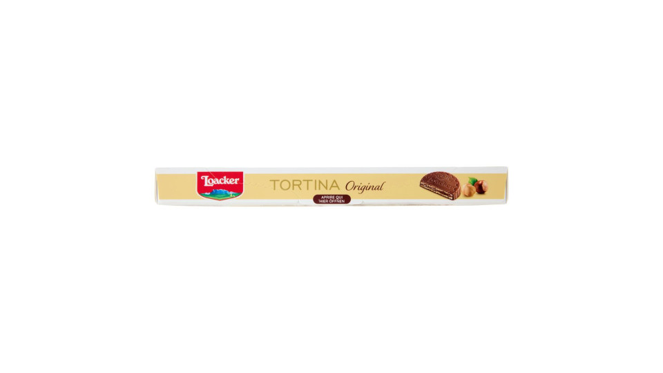 Loacker Tortina Original Wafer Ricoperto Di Cioccolato Al Latte Con Crema Di Nocciole Italiane 21gx6