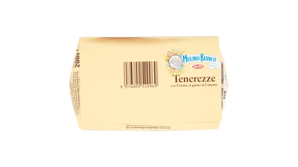 Mulino Bianco Tenerezze Biscotti Con Crema Al Gusto Di Limone 200g