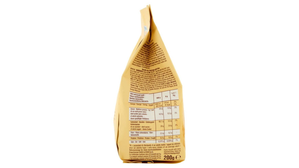 Mulino Bianco Tenerezze Biscotti Con Crema Al Gusto Di Limone 200g