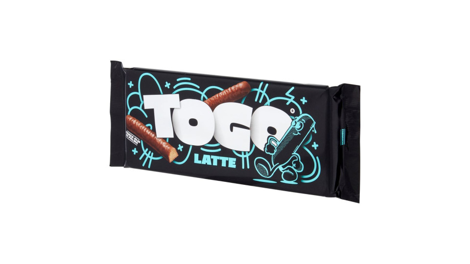 Pavesi Togo Latte Snack Biscotto Ricoperto Con Cioccolato Al Latte 120g