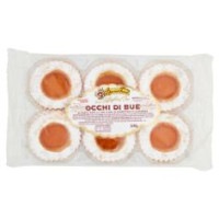 Biancoforno Linea Sfoglia D'oro Occhi Di Bue Di Pasta Frolla Con 30% Di Confettura Di Albicocca 300g