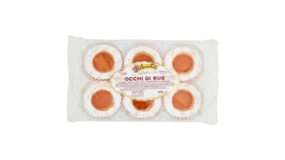 Biancoforno Linea Sfoglia D'oro Occhi Di Bue Di Pasta Frolla Con 30% Di Confettura Di Albicocca 300g