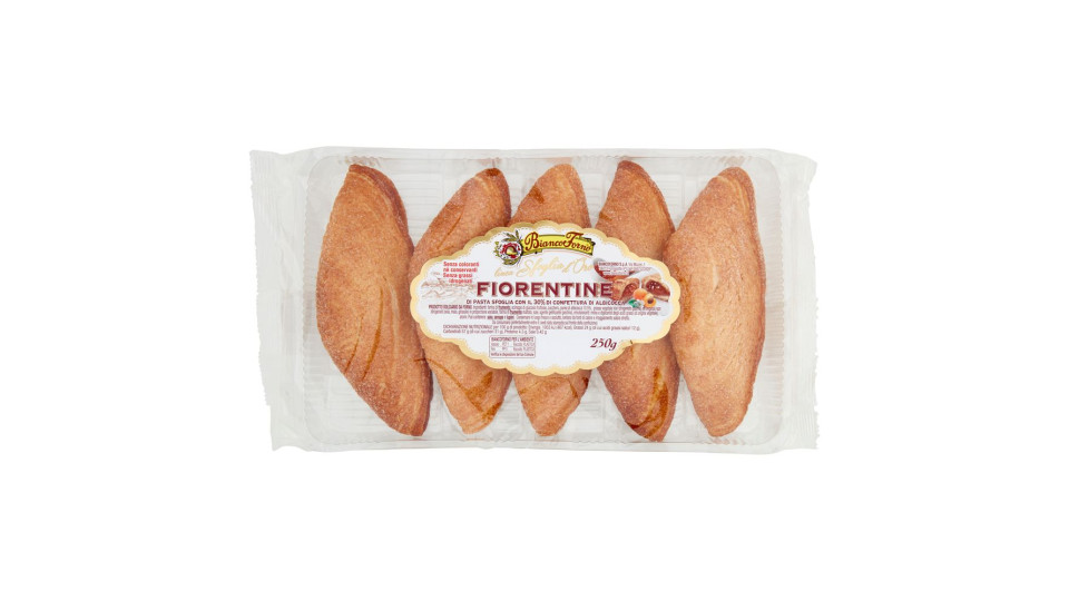 Biancoforno Linea Sfoglia D'oro Fiorentine Di Pasta Sfoglia Con 30% Di Confettura Di Albicocca 250 G