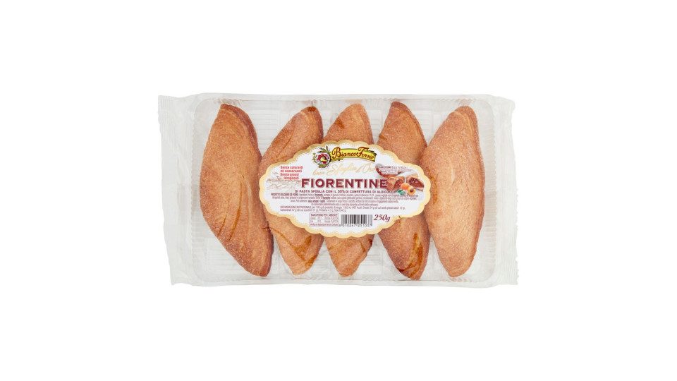 Biancoforno Linea Sfoglia D'oro Fiorentine Di Pasta Sfoglia Con 30% Di Confettura Di Albicocca 250 G