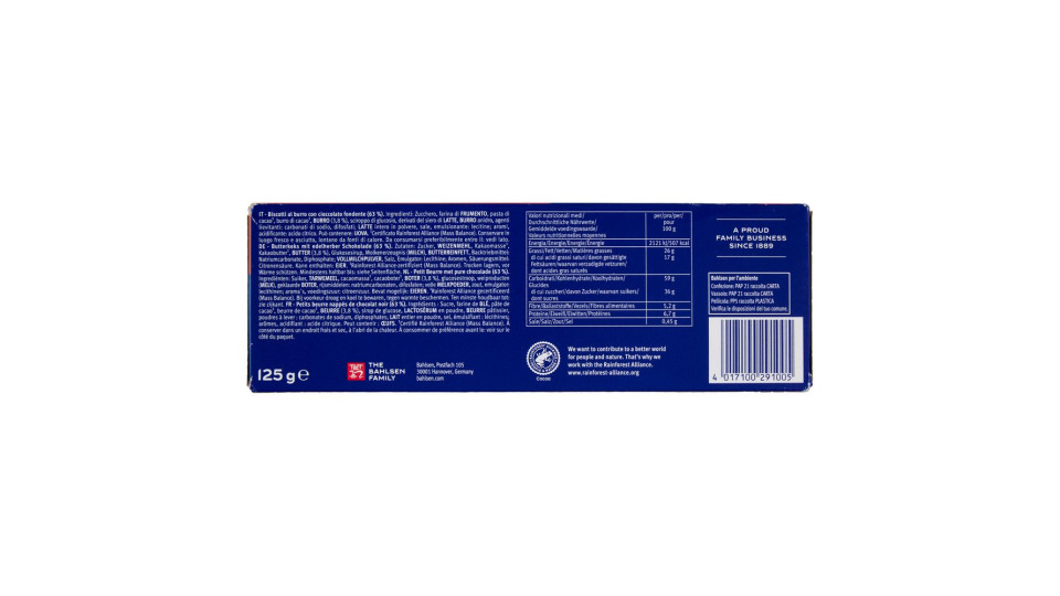 Bahlsen Choco Leibniz Fondente 125 G