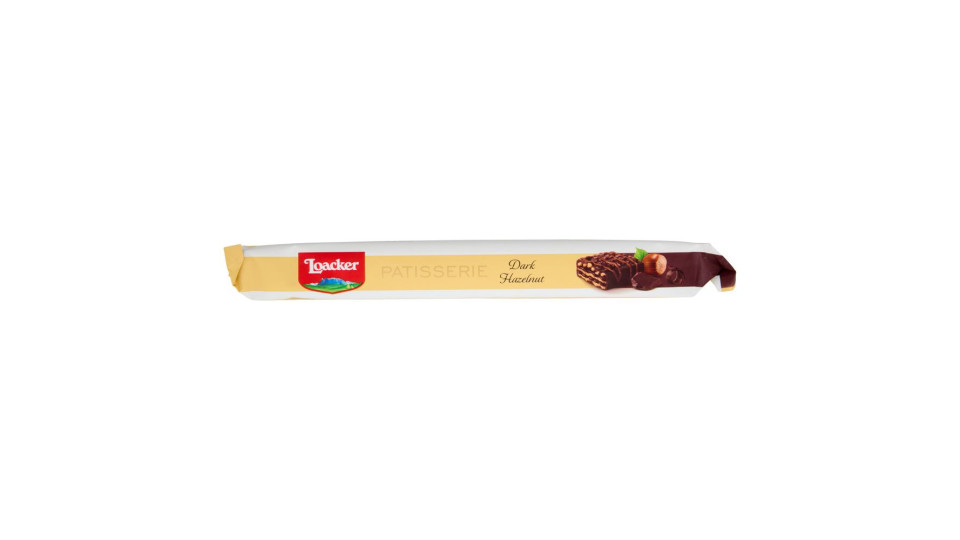 Loacker Patisserie Fondente Nocciolato Wafer Ricoperto Cioccolato Fondente Con Crema Cioccolato 100g