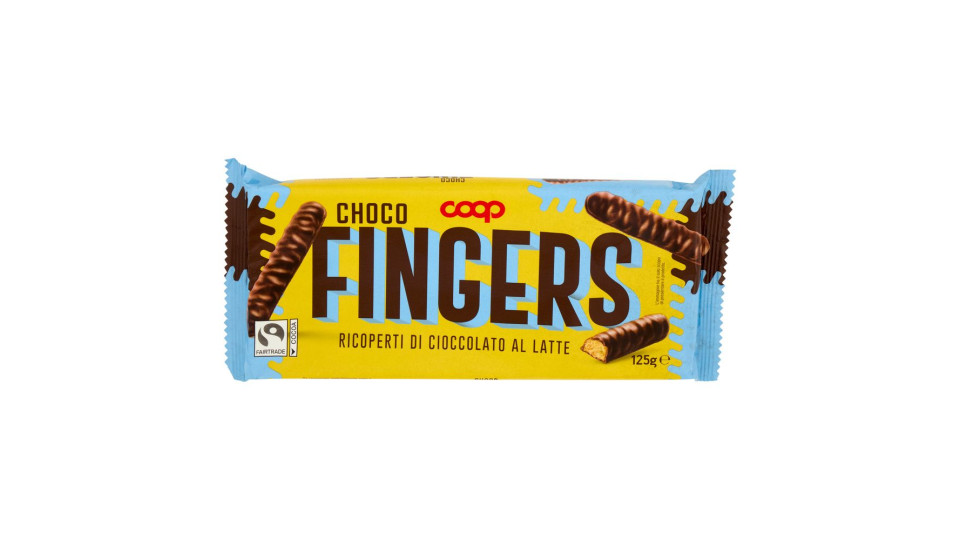 Choco Fingers Ricoperti Di Cioccolato Al Latte 125 G