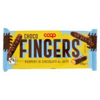 Choco Fingers Ricoperti Di Cioccolato Al Latte 125 G