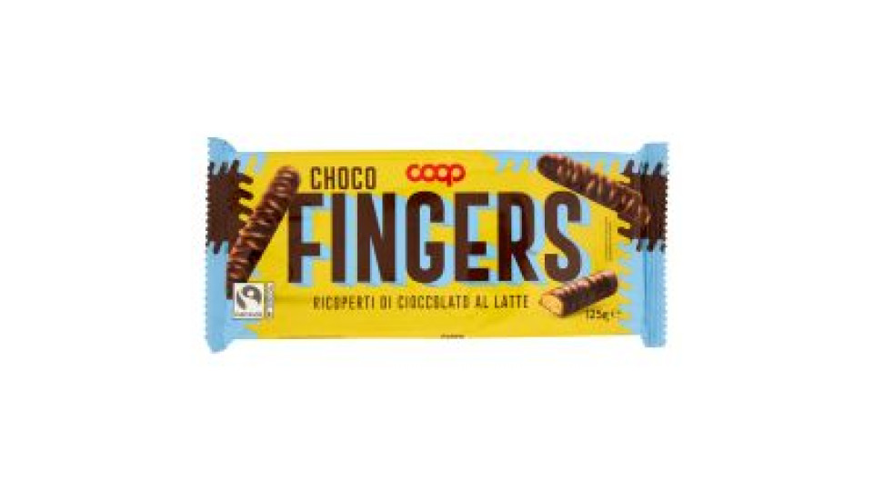 Choco Fingers Ricoperti Di Cioccolato Al Latte 125 G