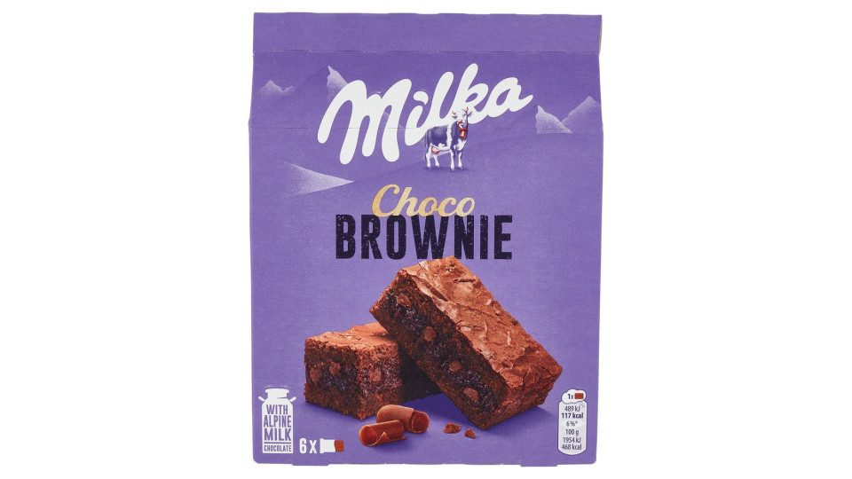 Milka Choco Brownie, Merendina Al Cioccolato Al Latte - 6x25g