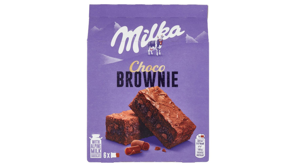 Milka Choco Brownie, Merendina Al Cioccolato Al Latte - 6x25g