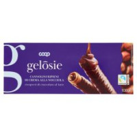 Cannolini Ripieni Di Crema Alla Nocciola Ricoperti Di Cioccolato Al Latte 100 G