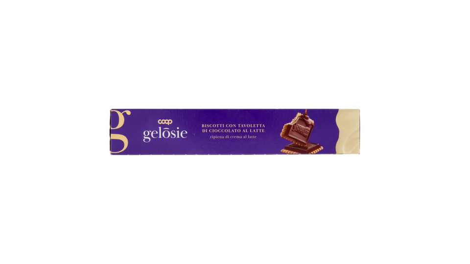 Biscotti Con Tavoletta Di Cioccolato Al Latte Ripiena Di Crema Al Latte 140 G