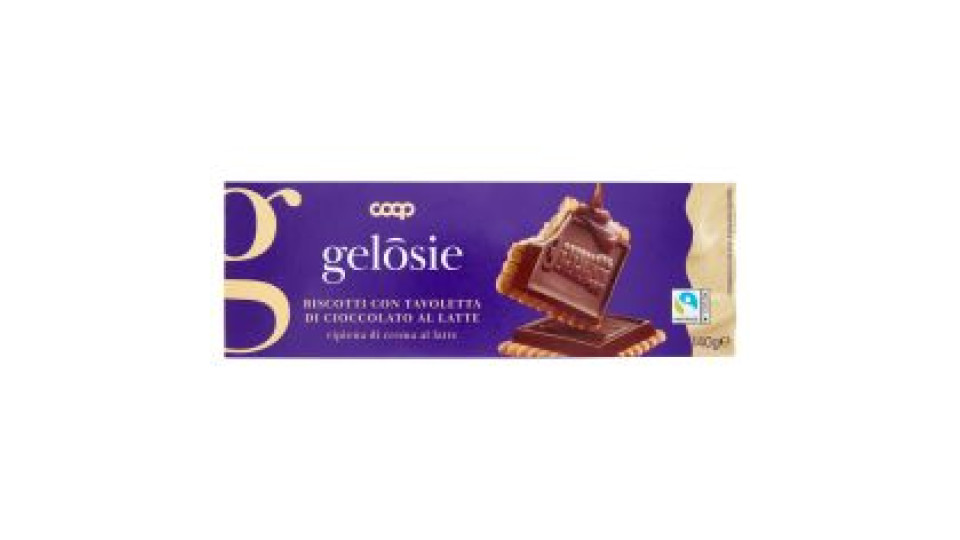 Biscotti Con Tavoletta Di Cioccolato Al Latte Ripiena Di Crema Al Latte 140 G