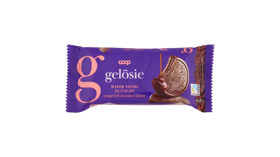 Wafer Tondi Al Cacao Ricoperti Di Cioccolato Al Latte 96 G