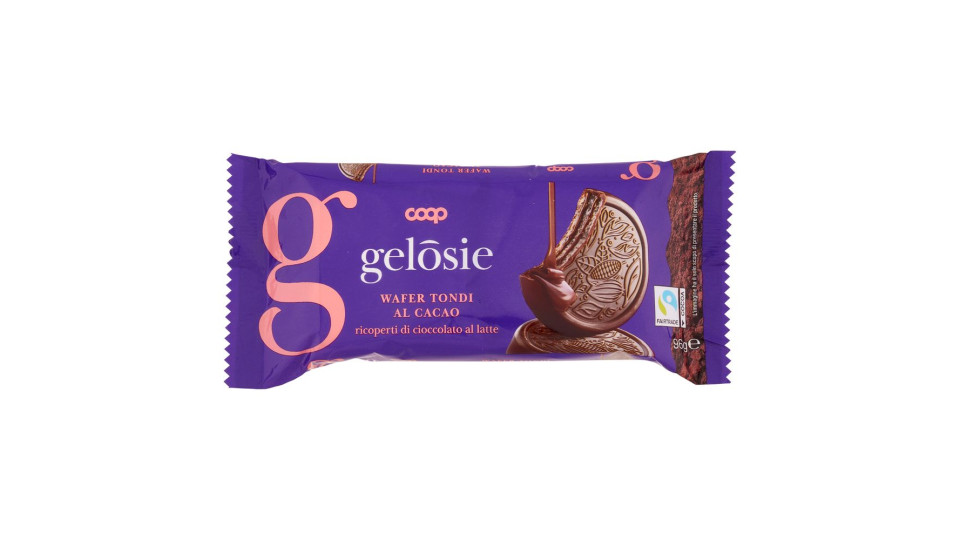 Wafer Tondi Al Cacao Ricoperti Di Cioccolato Al Latte 96 G