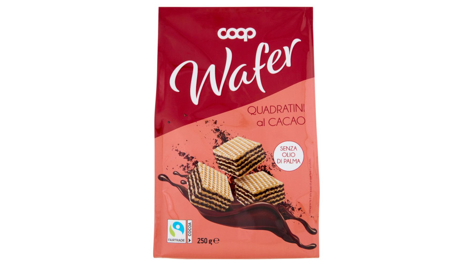 Wafer Quadratini Al Cacao 250 G