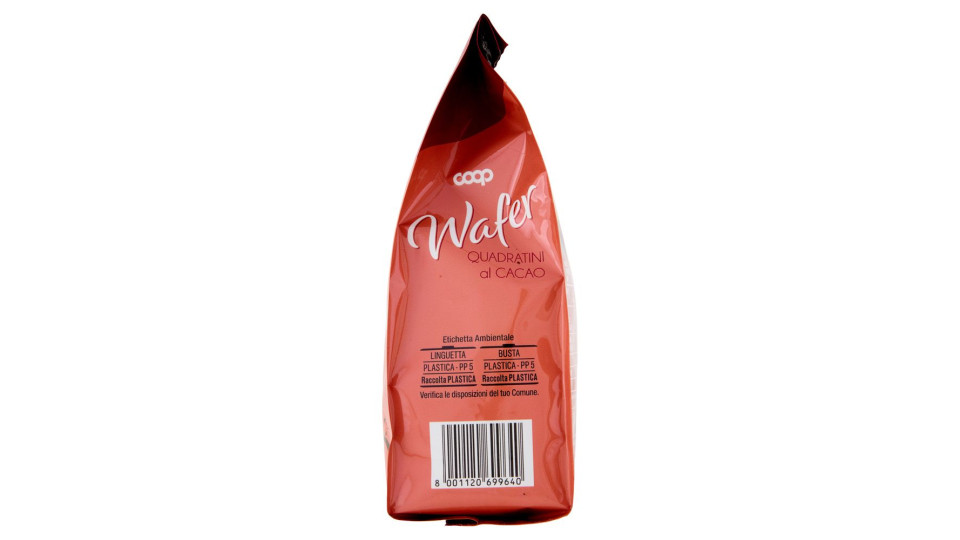 Wafer Quadratini Al Cacao 250 G