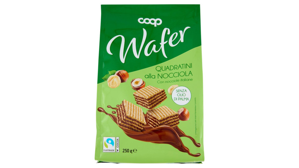 Wafer Quadratini Alla Nocciola 250 G