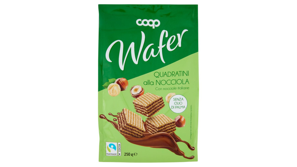 Wafer Quadratini Alla Nocciola 250 G
