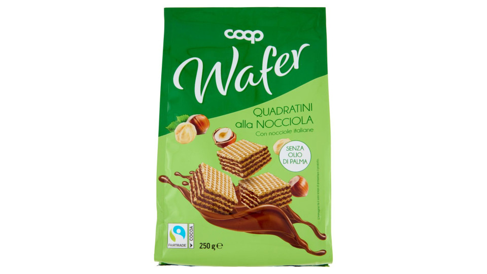 Wafer Quadratini Alla Nocciola 250 G