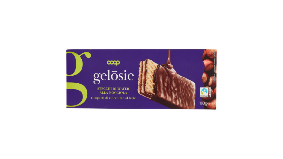 Stecchi Di Wafer Alla Nocciola Ricoperti Di Cioccolato Al Latte 110 G