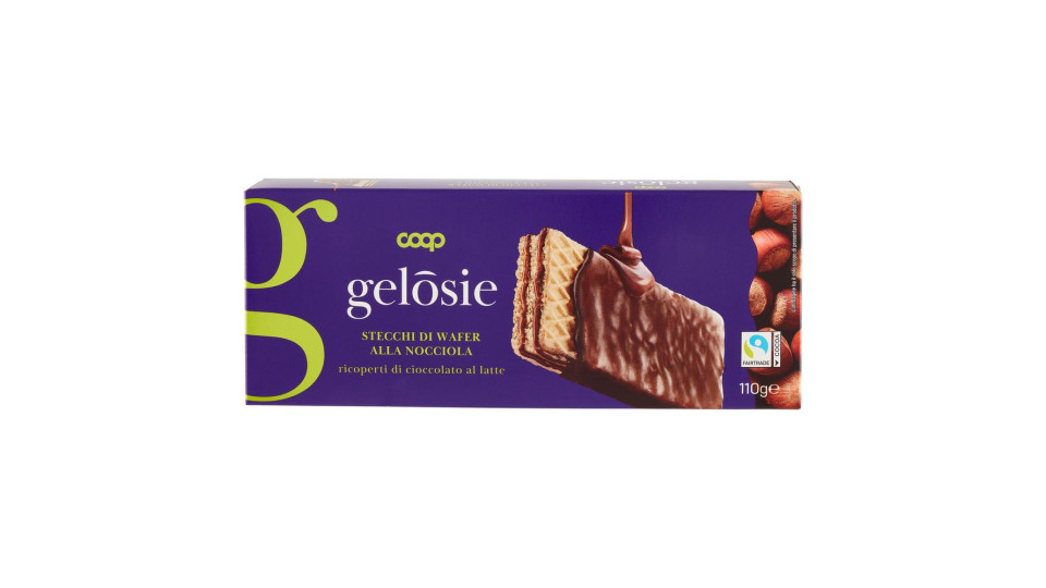 Stecchi Di Wafer Alla Nocciola Ricoperti Di Cioccolato Al Latte 110 G