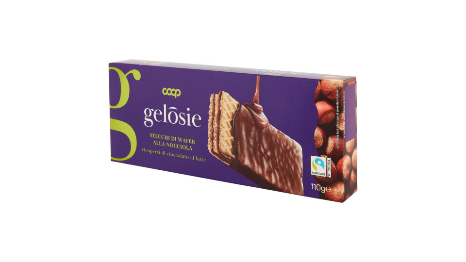 Stecchi Di Wafer Alla Nocciola Ricoperti Di Cioccolato Al Latte 110 G
