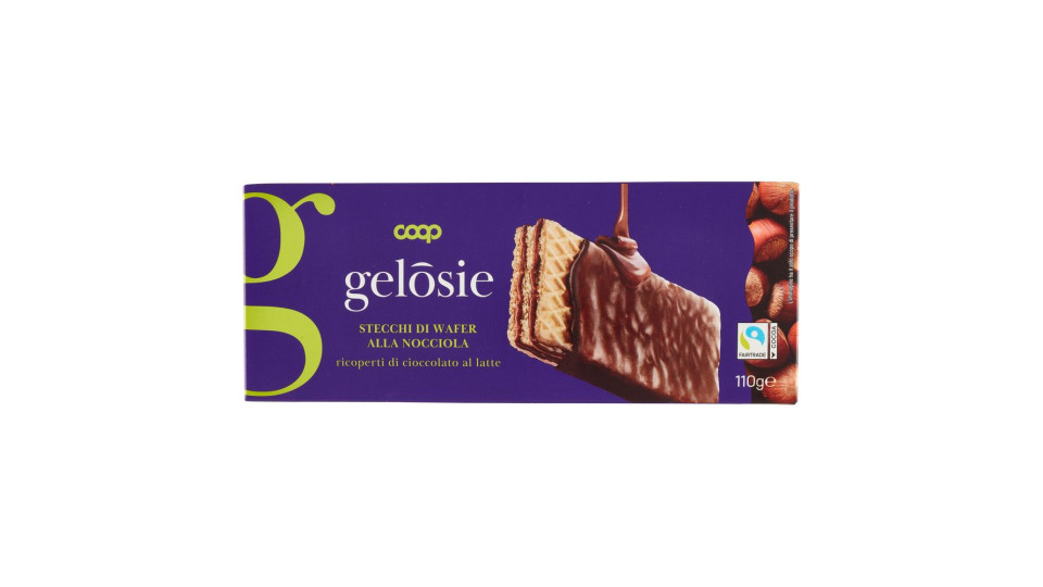 Stecchi Di Wafer Alla Nocciola Ricoperti Di Cioccolato Al Latte 110 G