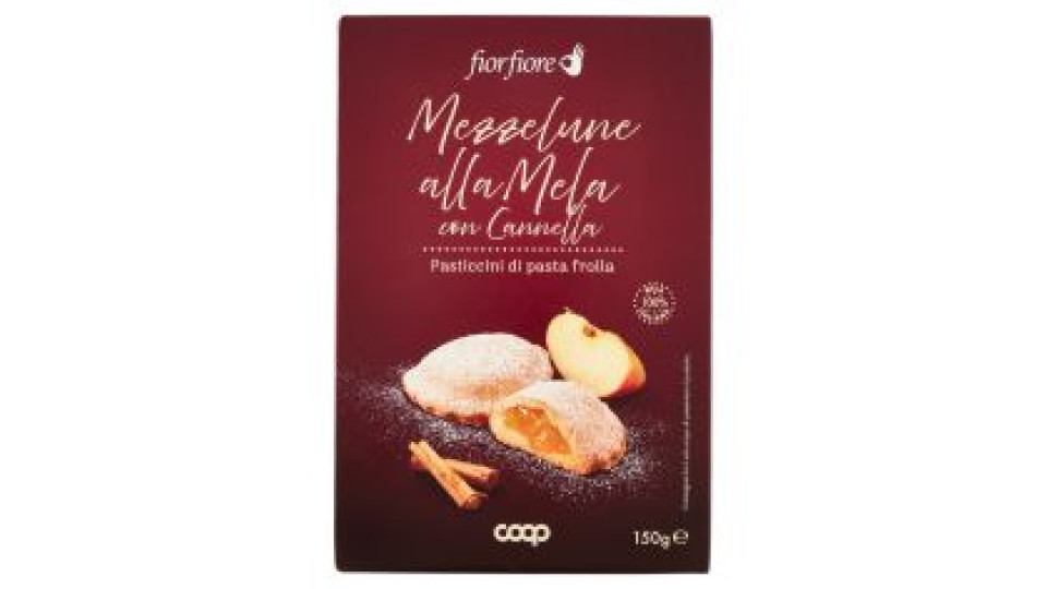 Mezzelune Alla Mela Con Cannella Pasticcini Di Pasta Frolla 150 G