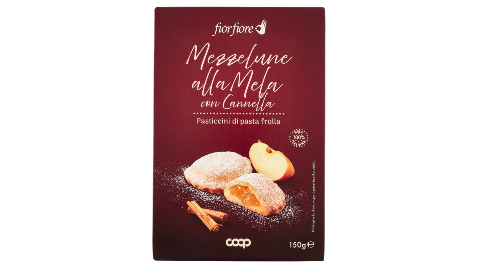 Mezzelune Alla Mela Con Cannella Pasticcini Di Pasta Frolla 150 G