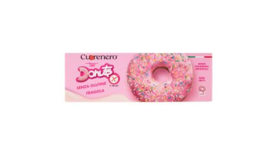 Cuorenero Tiny Donuts Senza Glutine Fragola 3 X 37 G