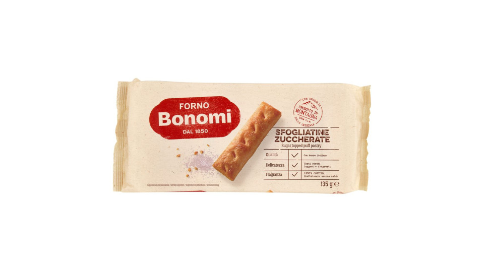 Forno Bonomi Sfogliatine Zuccherate 135 G