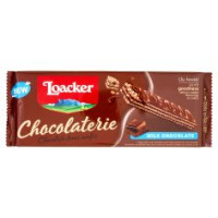 Loacker Chocolaterie Milk Chocolate Wafer Ricoperti E Con Crema Al Cioccolato Al Latte Wafers 118g