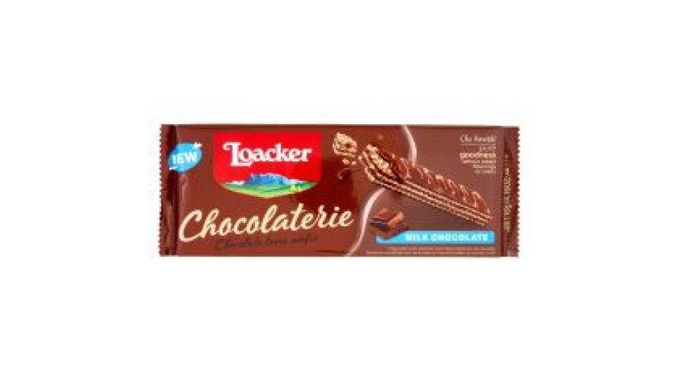 Loacker Chocolaterie Milk Chocolate Wafer Ricoperti E Con Crema Al Cioccolato Al Latte Wafers 118g