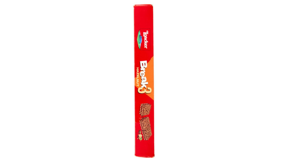 Loacker Break3 Barrette Di Wafer Con Crema Alle Nocciole 100% Italiane 19gx4