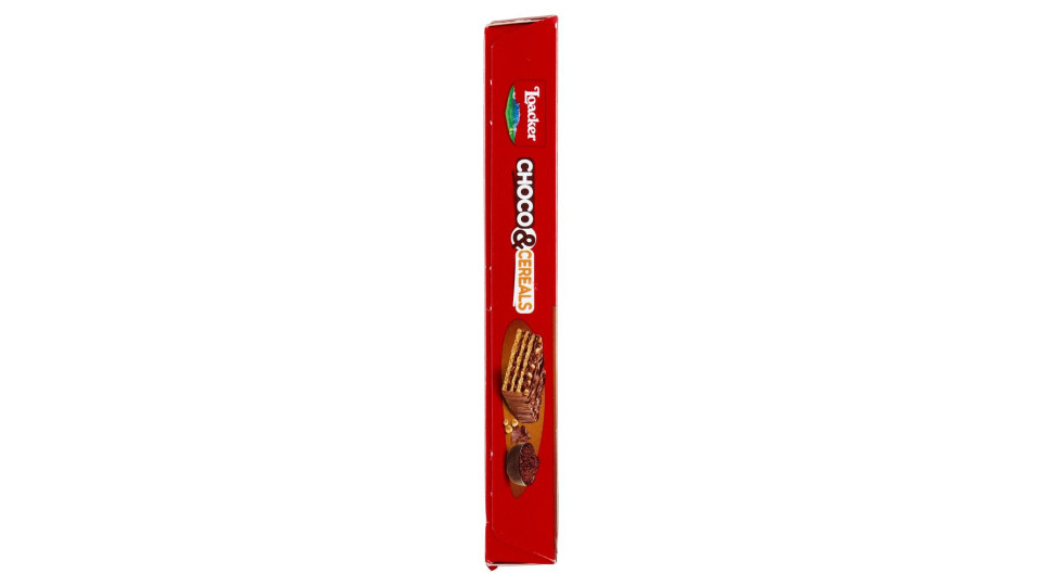 Loacker Choco & Cereals Barrette Di Wafer E Cioccolato Al Latte Con Crema Al Cioccolato 25gx4