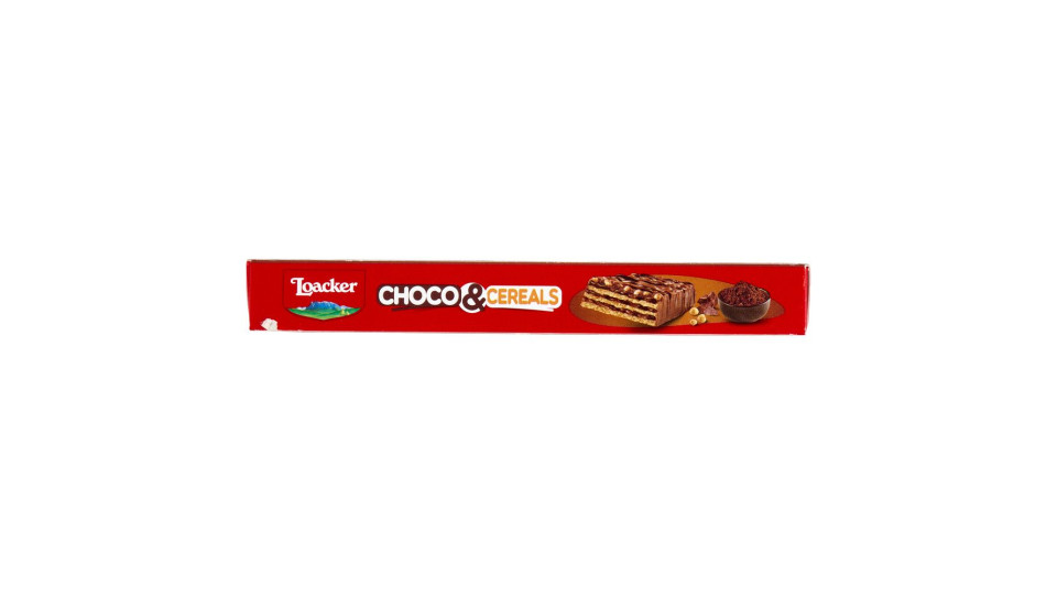 Loacker Choco & Cereals Barrette Di Wafer E Cioccolato Al Latte Con Crema Al Cioccolato 25gx4
