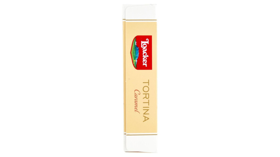 Loacker Tortina Caramel Con Wafer, Cioccolato Al Latte Alpino E Crema Al Caramello 21gx6