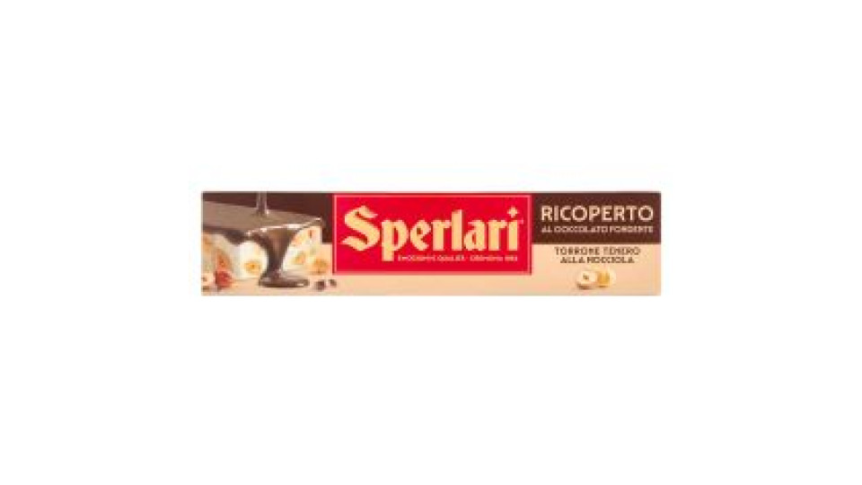 Sperlari Ricoperto Al Cioccolato Fondente Torrone Tenero Alla Nocciola 200 G
