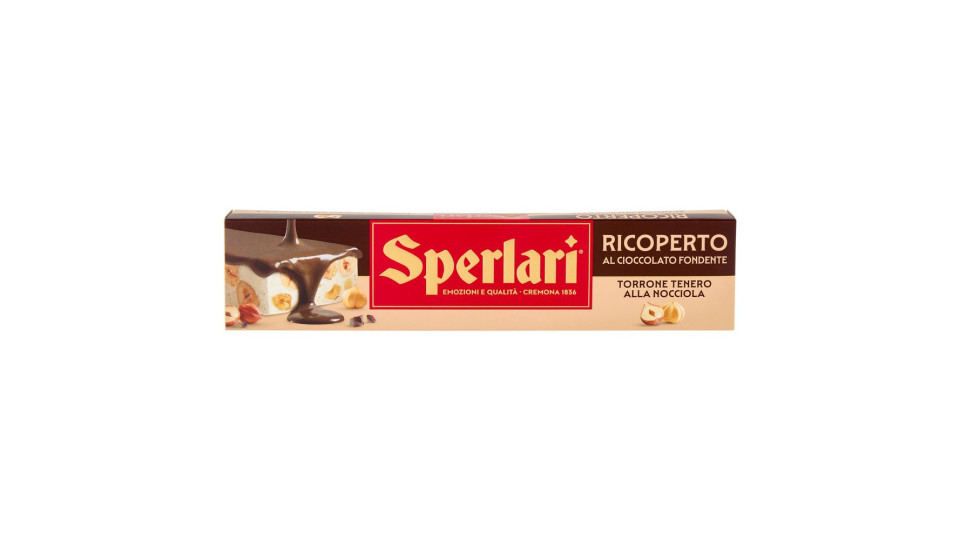 Sperlari Ricoperto Al Cioccolato Fondente Torrone Tenero Alla Nocciola 200 G