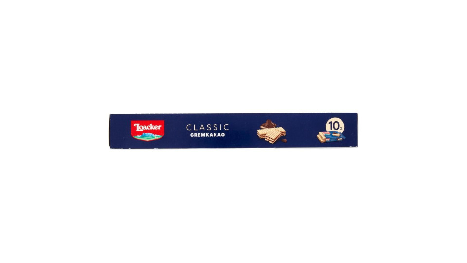 Loacker Wafer Classic Cremkakao Wafers Con Crema Al Cioccolato E Cacao 10 X 45 G