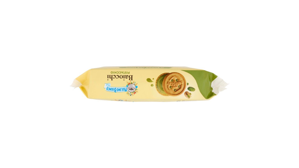 Mulino Bianco Baiocchi Biscotti Snack Farciti Con Crema Al Pistacchio 168g